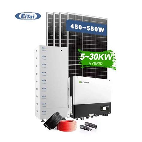 Eitai 5kw 10kw Home Three Phase Voltage Solar Hybrid Storage Power System China Solar Panel