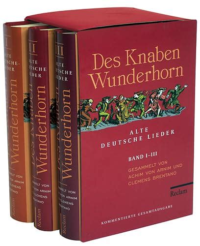 Des Knaben Wunderhorn Alte Deutsche Lieder 9783150300343 ZVAB