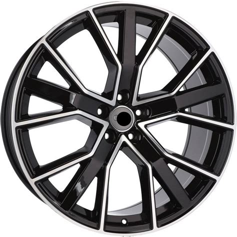 R Line AB5131 20x9 5x112 66 5 Black Polished Alufelge Hr