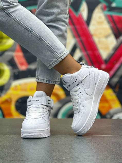Купить Женские кроссовки Nike Air Force 1 high Utility White Форсы ...