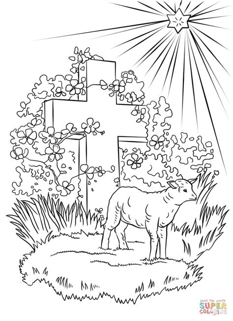 Lamb of God coloring page | Free Printable Coloring Pages