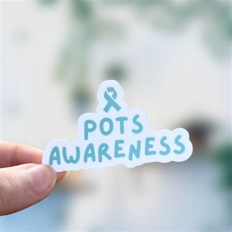 Pots Awareness Ribbon Sticker Chronic Illness Chronic Etsy