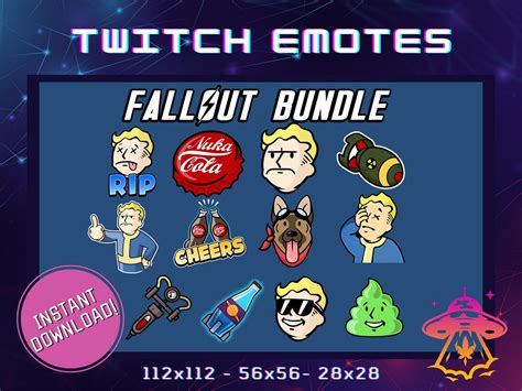 Fallout Bundle Emotes Youtube Emote Discord Emote Community Emote