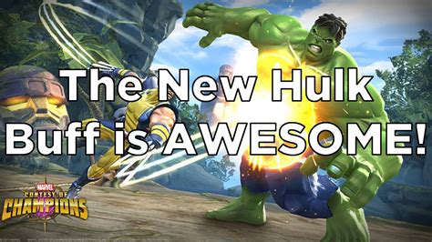 The New Hulk Buff Is Awesome Marvel Contest Of Champions Youtube