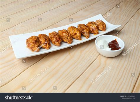 Tandoori Chicken Momos Fried Chicken Momos Stock Photo 1707496942