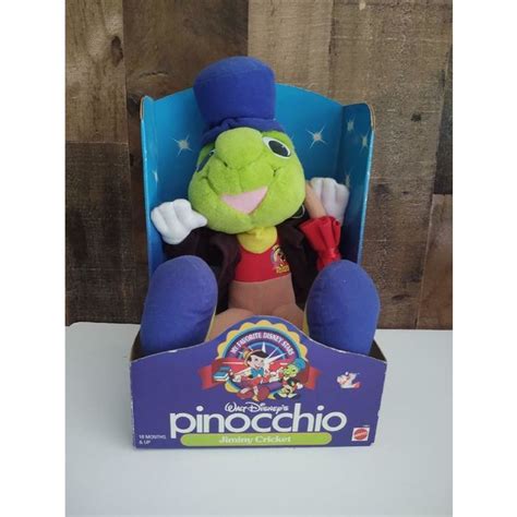 1992 Mattel Walt Disney S Pinocchio Jiminy Cricket Plush Doll New In