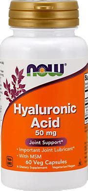 NOW Hyalutonic Acid with MSM - цена: 1568 руб. — купить гиалуроновую ...