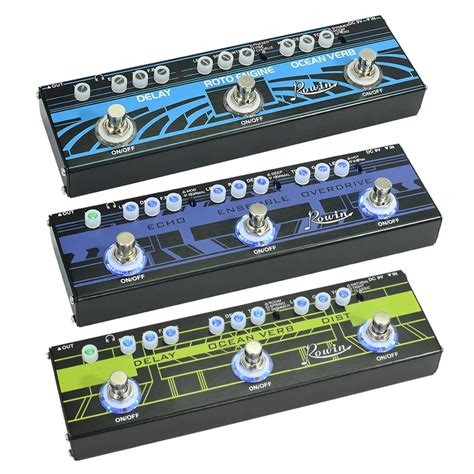 Rowin Multi Effect 3 In 1 Gitaar Pedaal Delay Reverb Rotator Effect