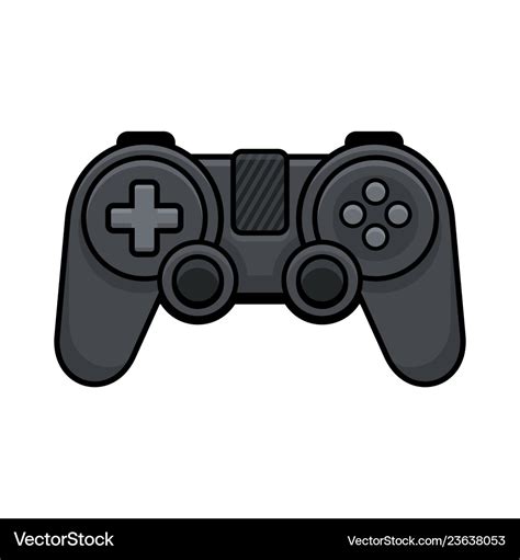 Video Game Controller On White Background Gamepad Vector Image