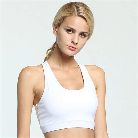 Women Sports Bra Yoga Running Gym Fitness Workout Jogging Padded Bra Stretch Tank Top Sportswear