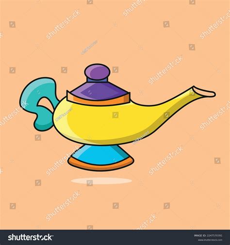 Illustration Magic Lamp Magic Lamp Vector Stock Vector (Royalty Free ...