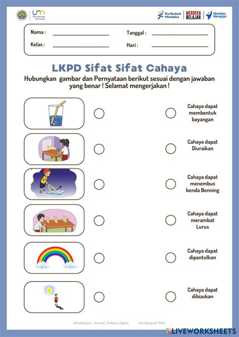 Sifat Sifat Cahaya Ipas Kelas 5 Sekolah Dasar 7616391