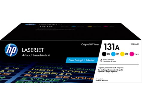 HP 131A 4 Pack Black Cyan Magenta Yellow Original LaserJet Toner