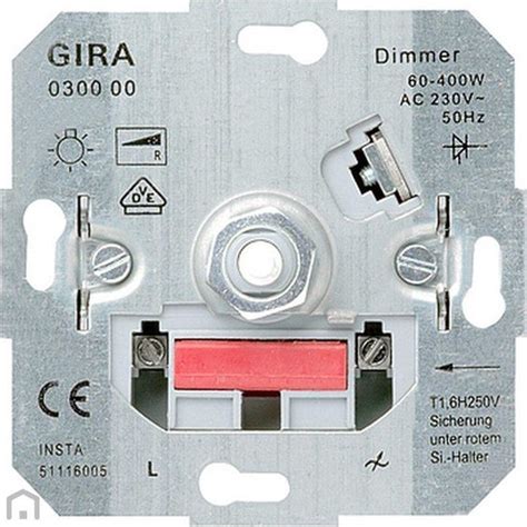 Gira Dimmer Inbouw W Draai Uit Element Bol