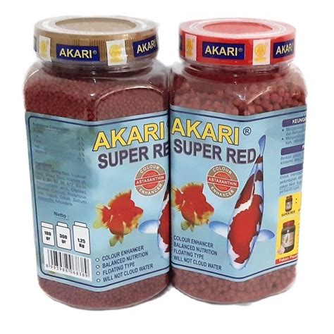 Pelet Ikan Akari Super Red Gram Size Mm Pakan Ikan Mas Koki Koi