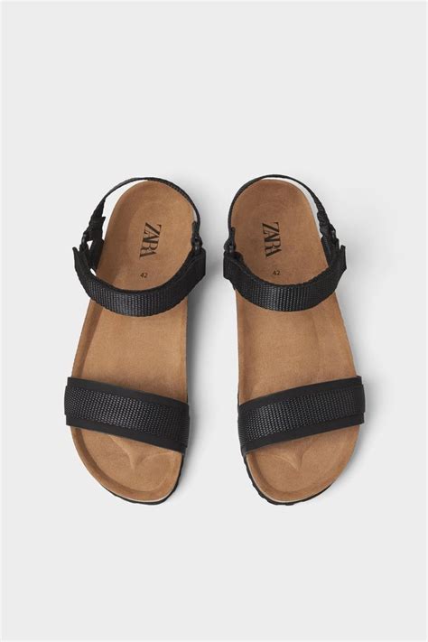 Sandal With Buckled Strap New In Man Zara United States Sandals Mens Sandals Slip On Sandal