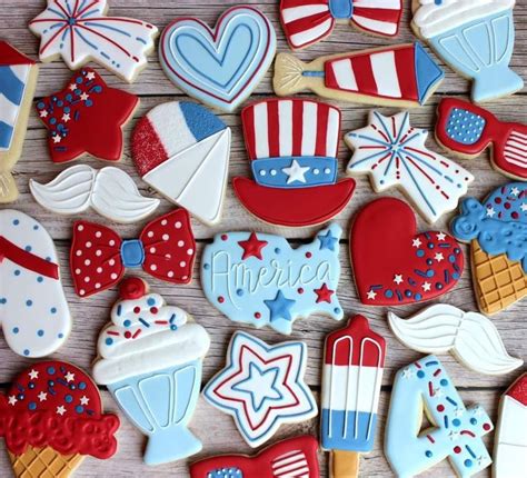 Pin By Kathy On 4th Of July In 2024 Patriotic Sugar Cookies Patriotic Cookies Anniversary