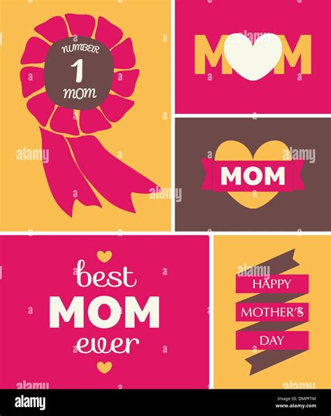 Mothers Day Greeting Card Stock Vector Image And Art Alamy