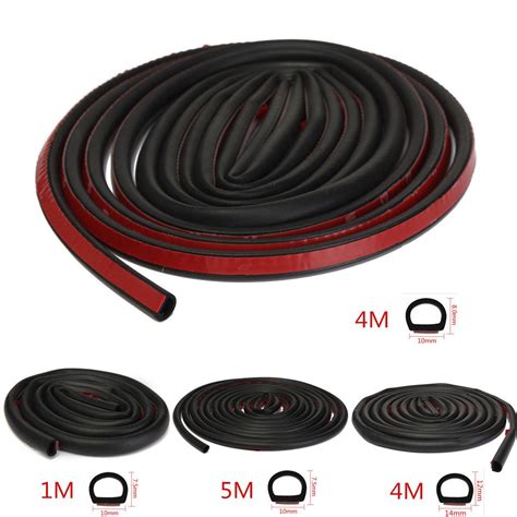 1m 4m 5m Large Small D Shape Car Rubber Seal Sound Insulation Car Door