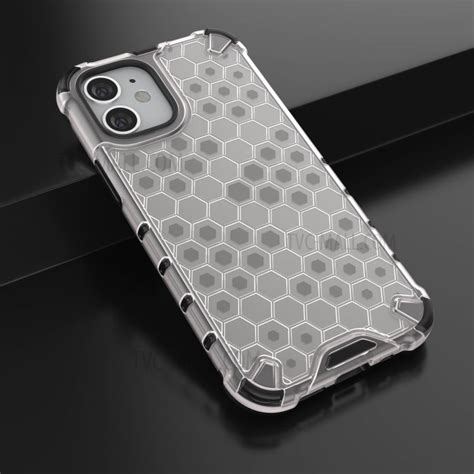 Honeycomb Pattern Shock Proof Tpu Pc Hybrid Case Shell For Iphone