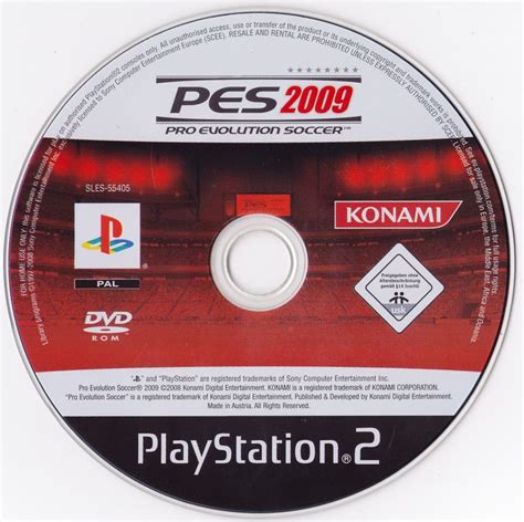 PES 2009 Pro Evolution Soccer 2008 PlayStation 2 Box Cover Art