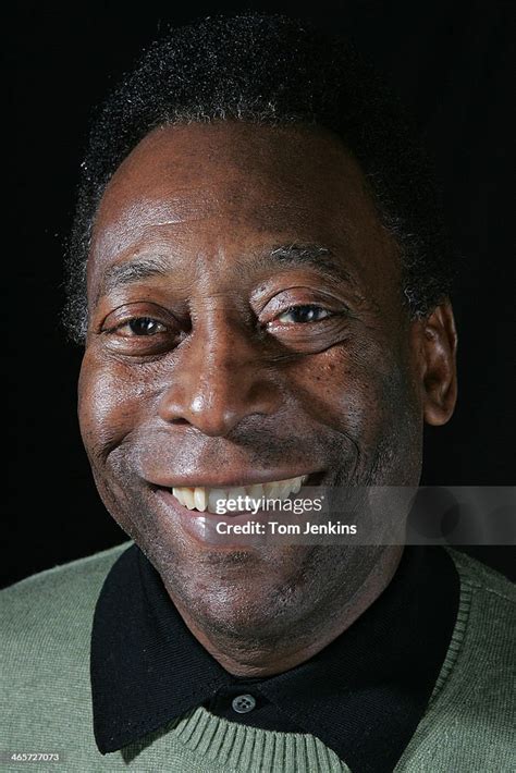 pele  retired brazilian footballer poses   portrait