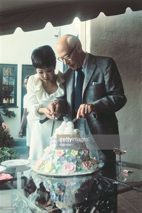 Author Henry Miller 75 And His Bride Japanese Entertainer Hoki