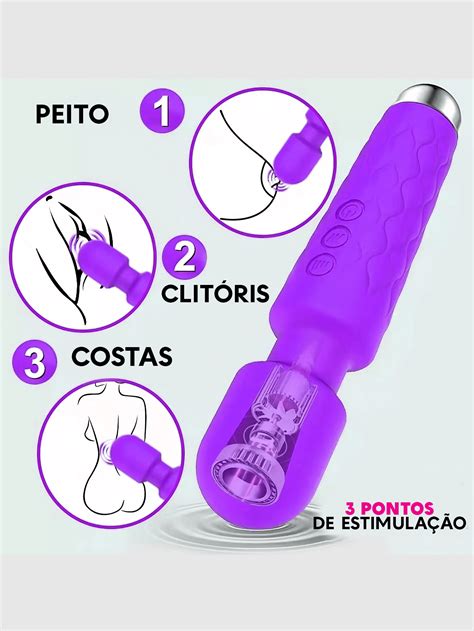 Vibrador Massageador Clitoriano Varinha M Gica Port Til Silencioso E