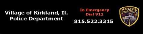 Kirkland Police Department – Village of Kirkland, Illinois