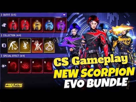 Ultimate Evo Scorpio New Bundles First Cs Rank Gameplay Free Fire