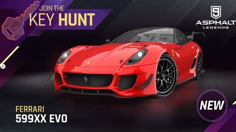 Car Hunt Ferrari 599xx Evo Asphalt 9 Star Up Upgrades LTime To Max