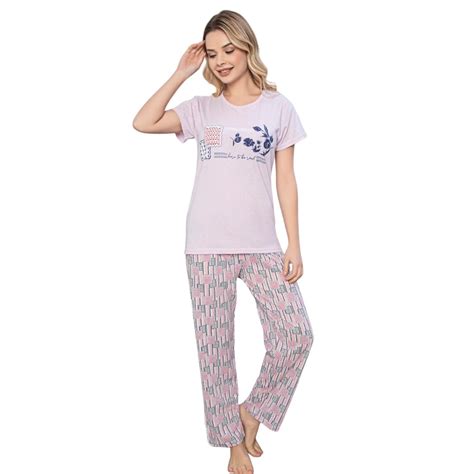 "Rosa" дамска пижама с къс ръкав — PoPijami.bg