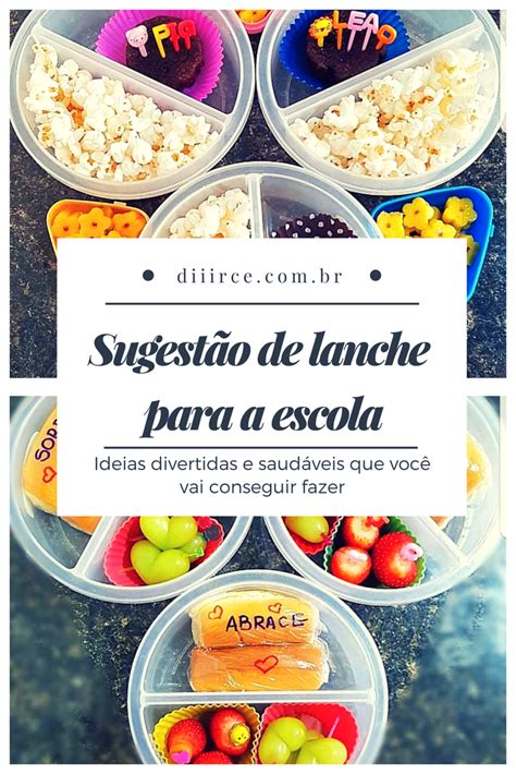 Sugestão de lanche para escola ideias divertidas que você vai