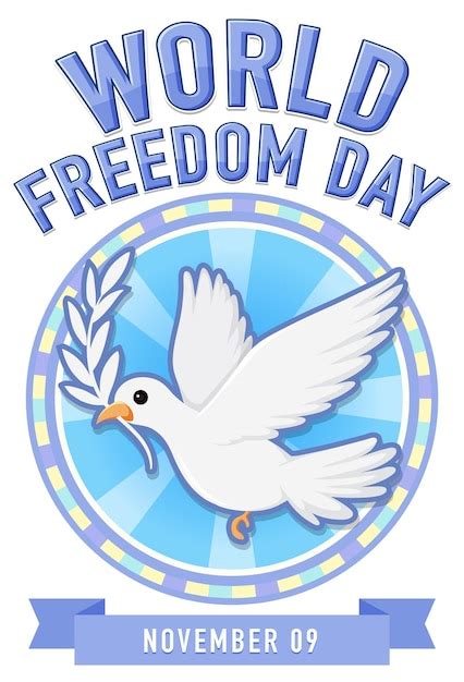 Free Vector World Freedom Day Logo Design