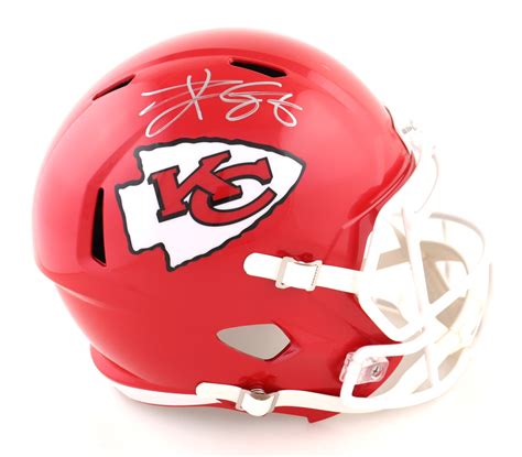 Travis Kelce Signed Chiefs Full-Size Speed Helmet (Beckett) | Pristine ...