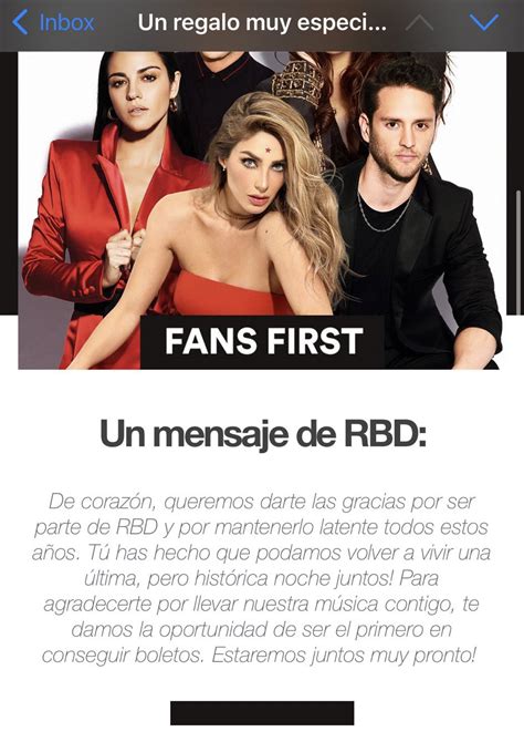 皿 on Twitter RBD Tour 2023 Soy Rebelde El código para la venta