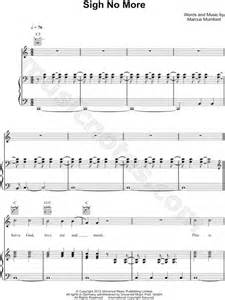 Mumford And Sons Sigh No More Sheet Music In C Major Transposable