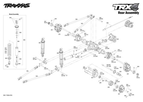 Exploded View Traxxas Trx 4 Land Rover Defender Rear Part Astra