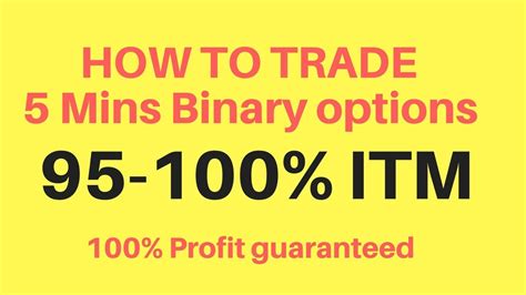 5 Minutes Binary Options Strategy 90 95 Winning 100 Profit Guaranteed Youtube