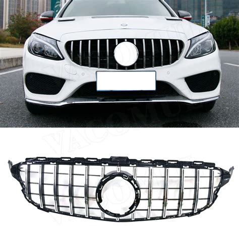 C Class Abs Front Bumper Mesh Grille For Mercedes Benz W C C