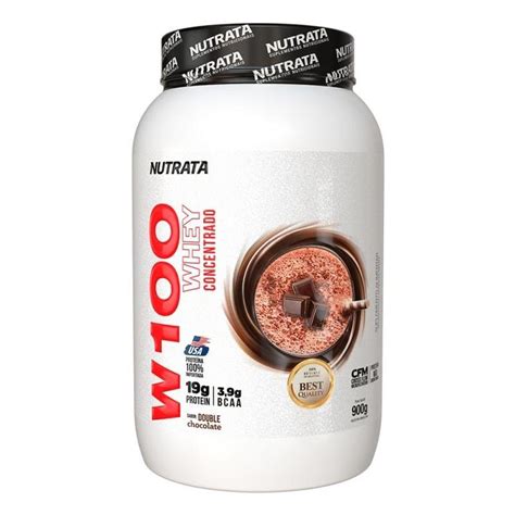 W100 Whey protein 900g - Nutrata - Baunilha | Netshoes