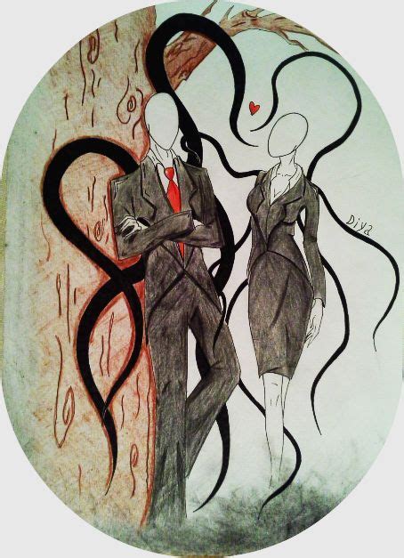 Slender Man Slender Woman By Diyadan On Deviantart