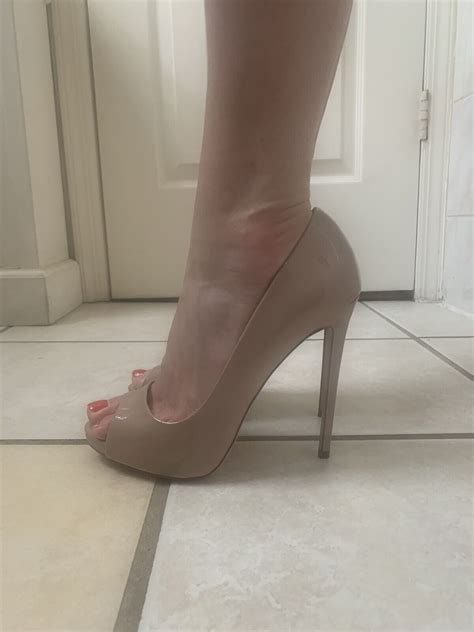 Topshop Nude Platform High Heels Gem