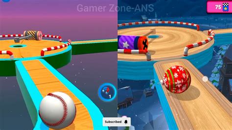 Sky Rolling Ball 3D Vs Going Balls Same Level SpeedRun Gameplay