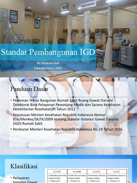 standar pembangunan igd