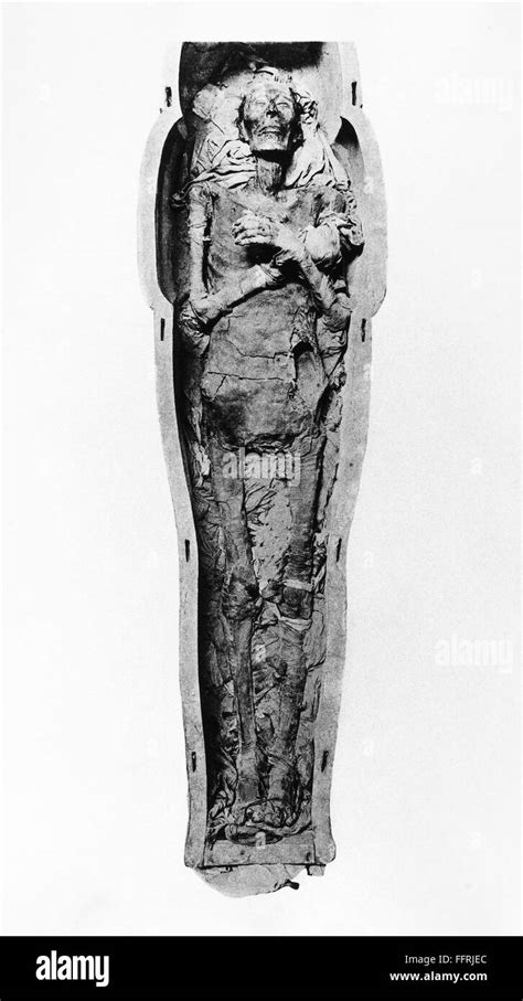 RAMSES II: MUMMY. /nThe mummified body of Egyptian Pharaoh Ramses II of the 19th Dynasty Stock ...