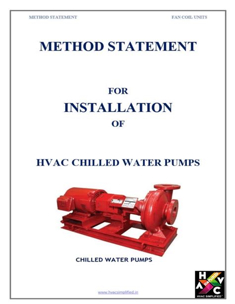 Method-Statement-for-Installation-of-Chilled-Water-Pumps