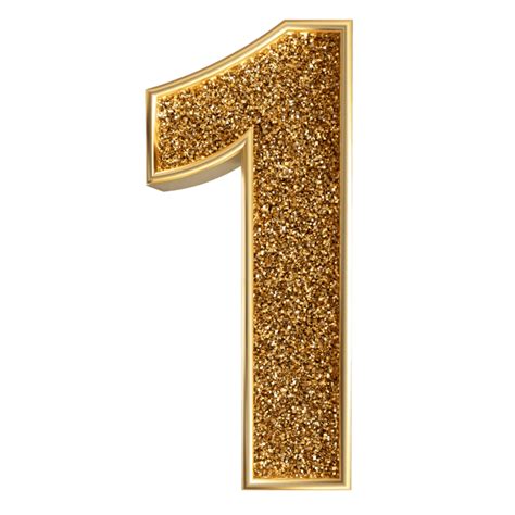 number  gold pngs
