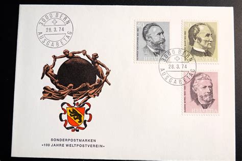 1974 FDC Jubiläum 100 Jahre Weltpostverein Kaufen auf Ricardo