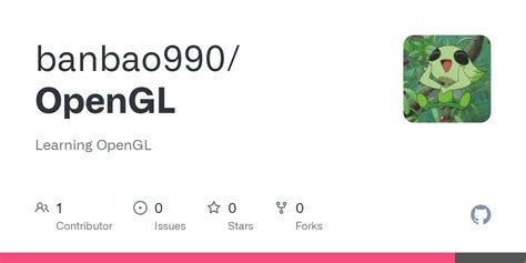 OpenGL README Md At Main Banbao990 OpenGL GitHub